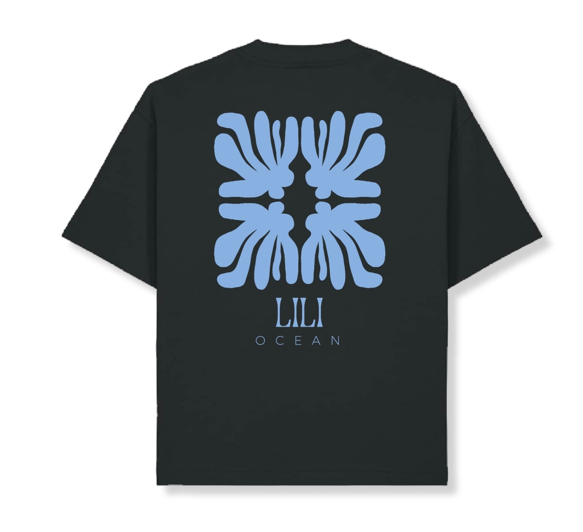 T-Shirt manche courtes overzise noir - Roméo